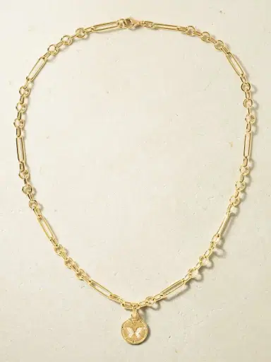 Foundrae Reverie Small Mixed Clip 18-karat Gold Diamond Necklace | Thumbnail 4
