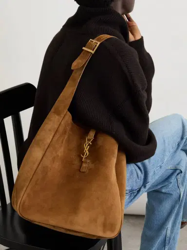 Saint Laurent Le 5 À 7 Supple Large Suede Shoulder Bag | Thumbnail 2 Saint Laurent Le 5 À 7 Supple Large Suede Shoulder Bag | Thumbnail 2