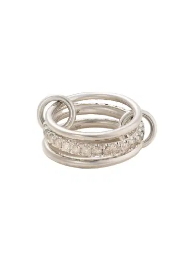 Spinelli Kilcollin Petunia Sterling Silver Diamond Ring | Thumbnail 1 Spinelli Kilcollin Petunia Sterling Silver Diamond Ring | Thumbnail 1