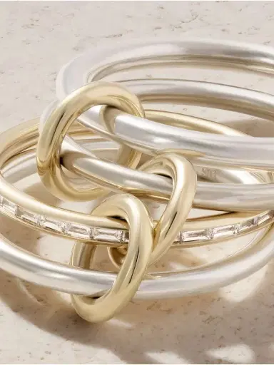 Spinelli Kilcollin Kira Sterling Silver And 18-karat Gold Diamond Ring | Thumbnail 4