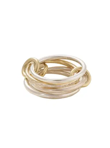 Spinelli Kilcollin Kira Sterling Silver And 18-karat Gold Diamond Ring | Thumbnail 1