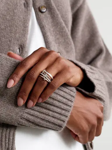 Spinelli Kilcollin Nimbus Sterling Silver Diamond Ring | Thumbnail 2 Spinelli Kilcollin Nimbus Sterling Silver Diamond Ring | Thumbnail 2