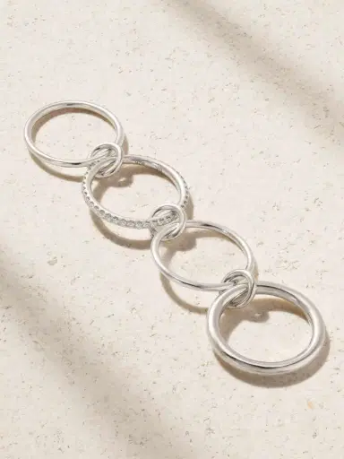 Spinelli Kilcollin Nimbus Sterling Silver Diamond Ring | Thumbnail 3 Spinelli Kilcollin Nimbus Sterling Silver Diamond Ring | Thumbnail 3