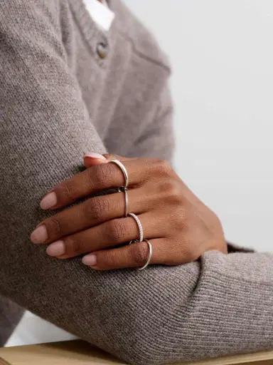 Spinelli Kilcollin Nimbus Sterling Silver Diamond Ring | Thumbnail 5 Spinelli Kilcollin Nimbus Sterling Silver Diamond Ring | Thumbnail 5