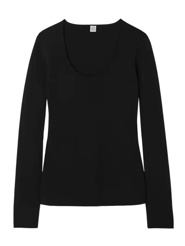 Stretch-knit Top