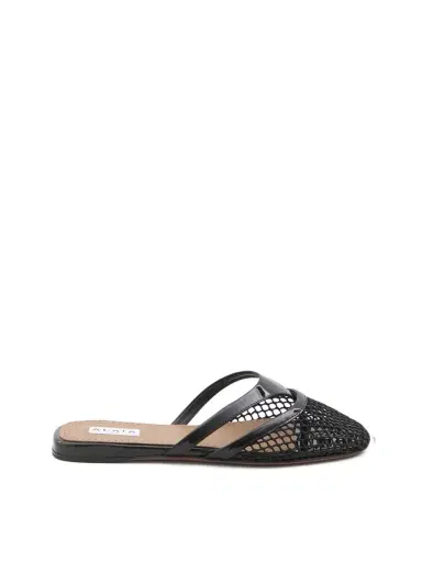 Alaïa Infradito Fishnet Mules | Thumbnail 1
