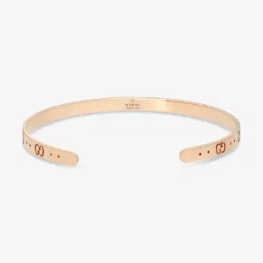 Gucci Gucci Icon 18K Rose Gold Thin Bangle Bracelet YBA434524002017 - S (6.3 by The Solist | Thumbnail 2