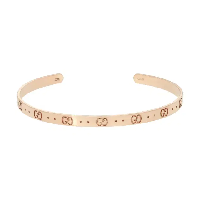 Gucci Gucci Icon 18K Rose Gold Thin Bangle Bracelet YBA434524002017 - S (6.3 by The Solist