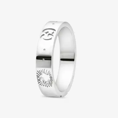 Gucci Gucci Icon 18K White Gold Band Ring YBC607339002010 - by The Solist | Thumbnail 2