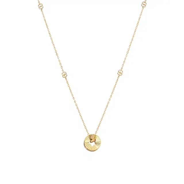 Gucci Gucci Icon 18K Yellow Gold Round Star Cut Out Pendant Necklace by The Solist