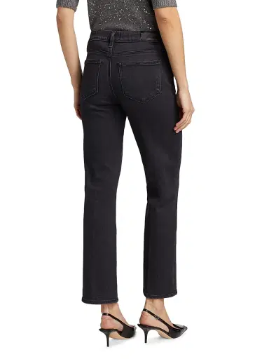 PAIGE Women's Mason Straight-Leg Ankle Jeans - Ink Black - Size 27 | Thumbnail 5