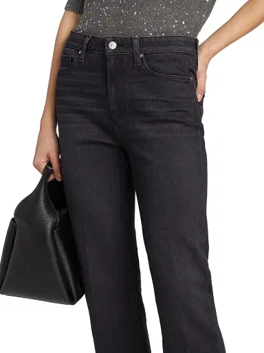 PAIGE Women's Mason Straight-Leg Ankle Jeans - Ink Black - Size 27 | Thumbnail 6