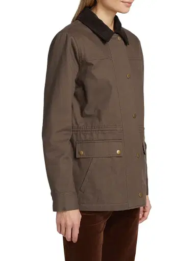 Paige Women's Horizon Cotton Jacket - Brown | Thumbnail 4