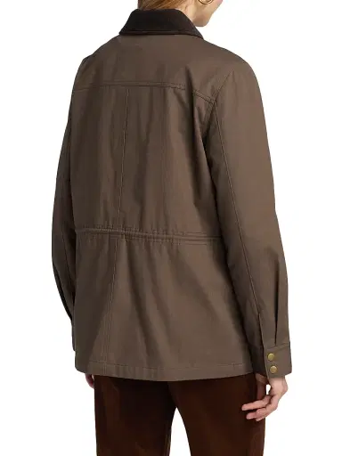 Paige Women's Horizon Cotton Jacket - Brown | Thumbnail 5