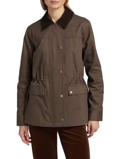 Paige Women's Horizon Cotton Jacket - Brown | Thumbnail 6