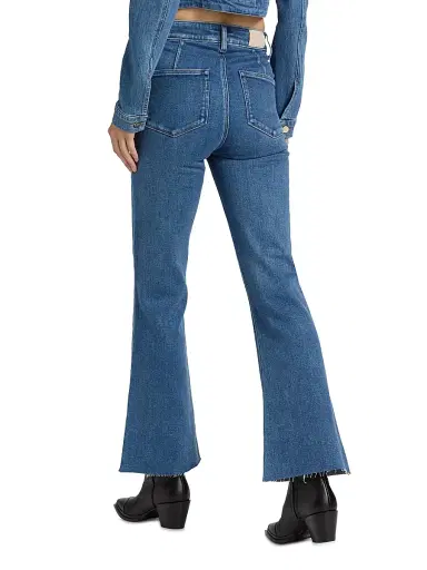 PAIGE Women's Marlow Skimmer Welt Pocket Flared Jeans | Thumbnail 5