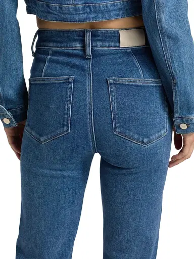 PAIGE Women's Marlow Skimmer Welt Pocket Flared Jeans | Thumbnail 6