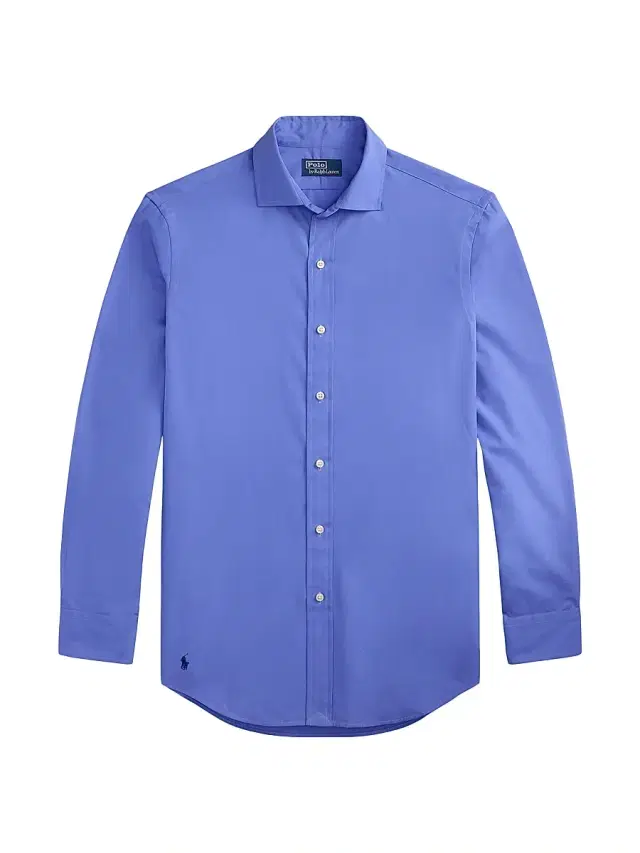Men's Logo Cotton Long-Sleeve Shirt - Copen Blue Men's Logo Cotton Long-Sleeve Shirt - Copen Blue