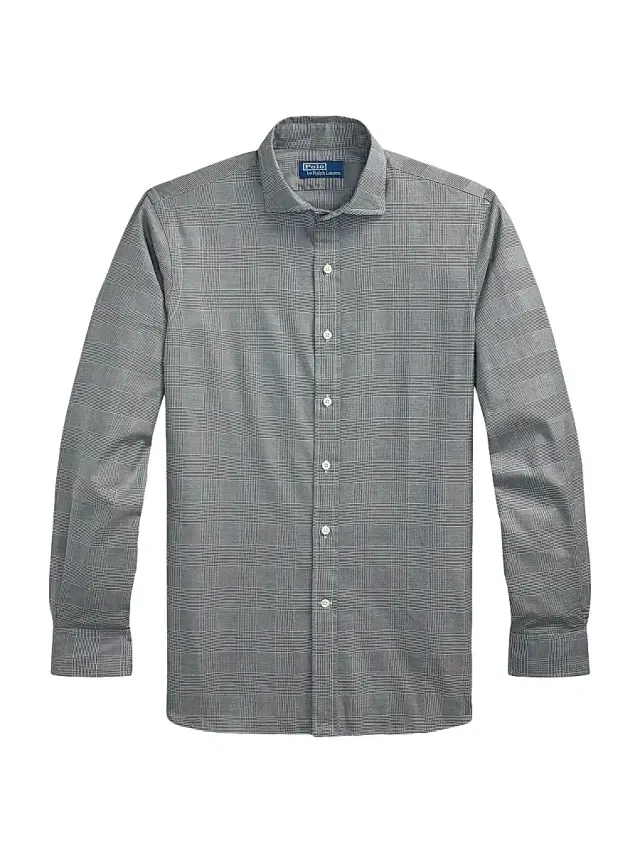 Polo Ralph Lauren Men's Plaid Cotton Long-Sleeve Shirt - Polo Black White