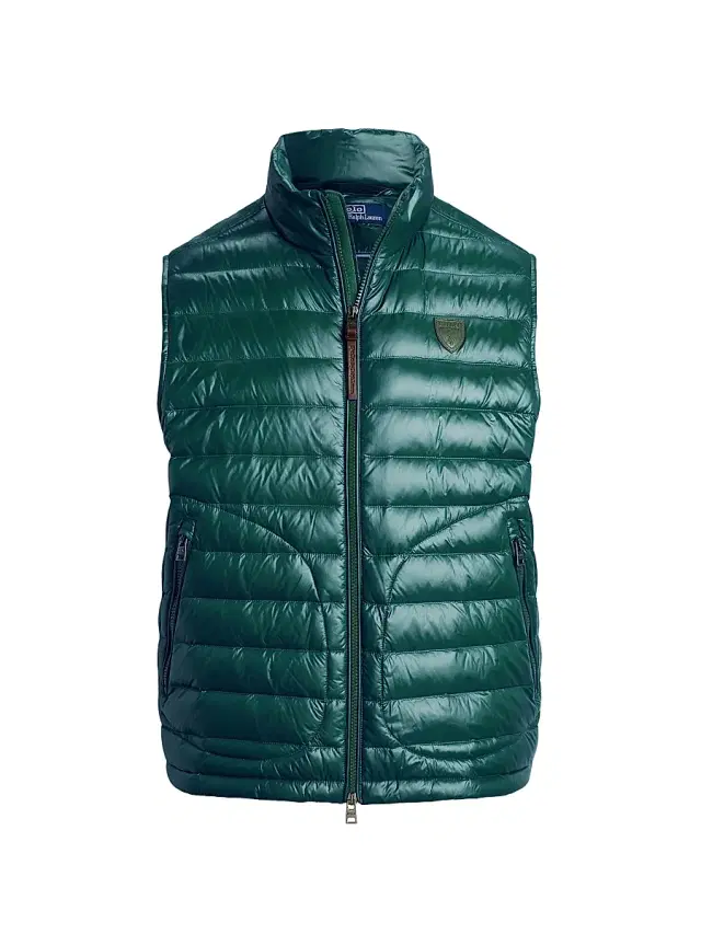 Polo Ralph Lauren Men's Quilted Down Vest - Hunter Green Glossy