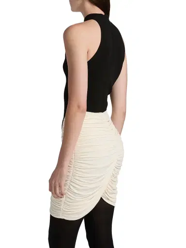 Et Ochs Women's Atticus Ruched Knit Minidress - Black | Thumbnail 5 Et Ochs Women's Atticus Ruched Knit Minidress - Black | Thumbnail 5