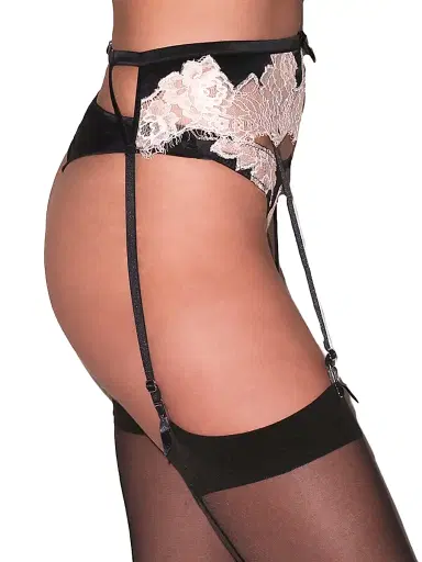 Fleur du Mal Women's Juliet Silk & Lace Thong - Black - Size XL | Thumbnail 4 Fleur du Mal Women's Juliet Silk & Lace Thong - Black - Size XL | Thumbnail 4