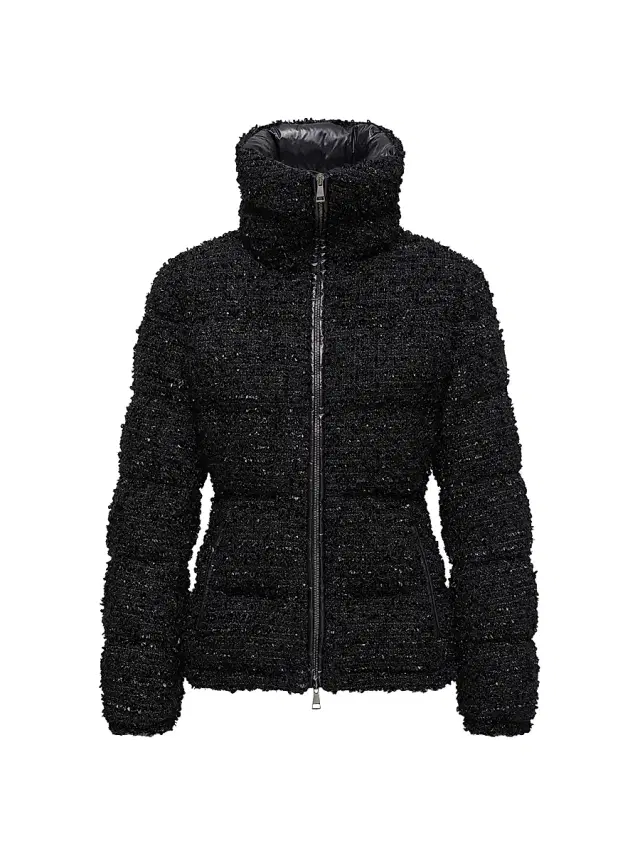Women's Urbel Puffer Jacket in Tweed - Black