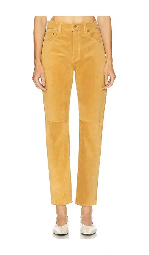 Polo Ralph Lauren Suede Relaxed Straight Pant