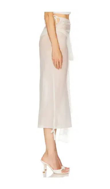 Milkwhite x REVOLVE Midi Skirt With Lace Details | Thumbnail 2