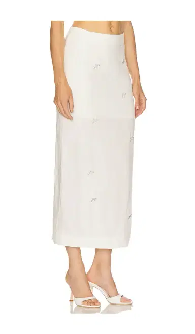 Milkwhite x REVOLVE Midi Skirt With Mini Strass Bows | Thumbnail 2 Milkwhite x REVOLVE Midi Skirt With Mini Strass Bows | Thumbnail 2