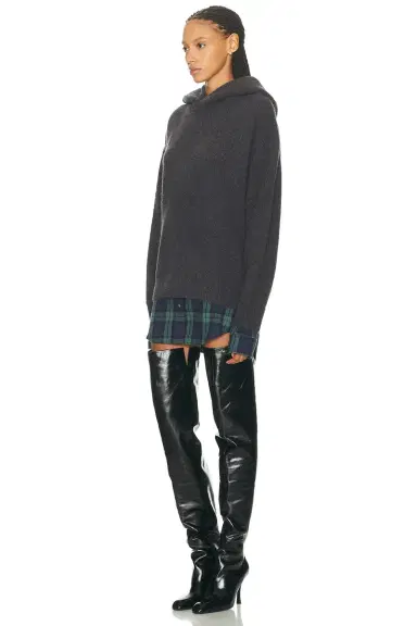 Acne Studios Krisp Cotton Flannel Sweater | Thumbnail 2