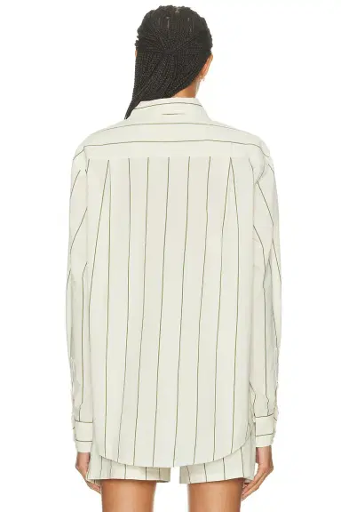 BODE Celery Stripe Long Sleeve Shirt | Thumbnail 3 BODE Celery Stripe Long Sleeve Shirt | Thumbnail 3