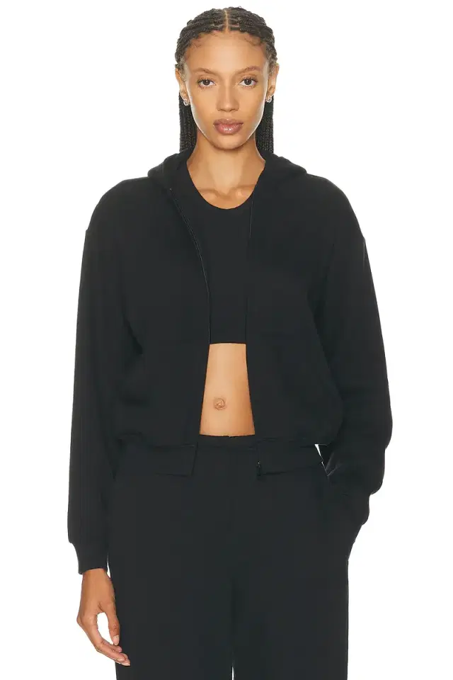 SKIMS Cotton Fleece Classic Zip-Up Hoodie
