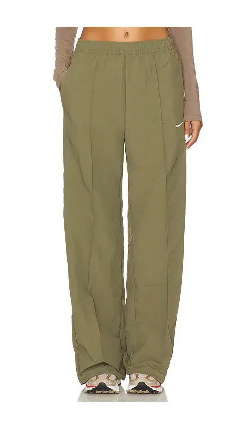 Everythings Woven Mid Rise Open Hem Pant