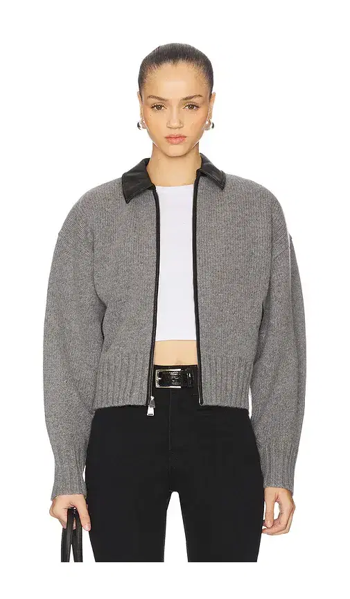 SIMKHAI Zofia Zipper Cardigan