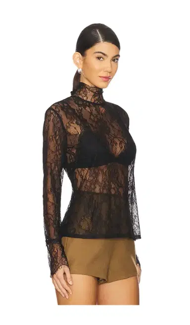 Nonchalant Label Mary Lace Top | Thumbnail 2