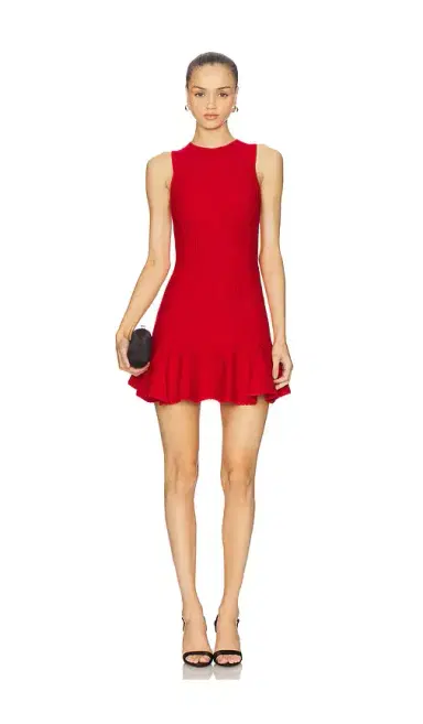 Fleur du Mal Dropped Waist Knit Corset Dress | Thumbnail 1