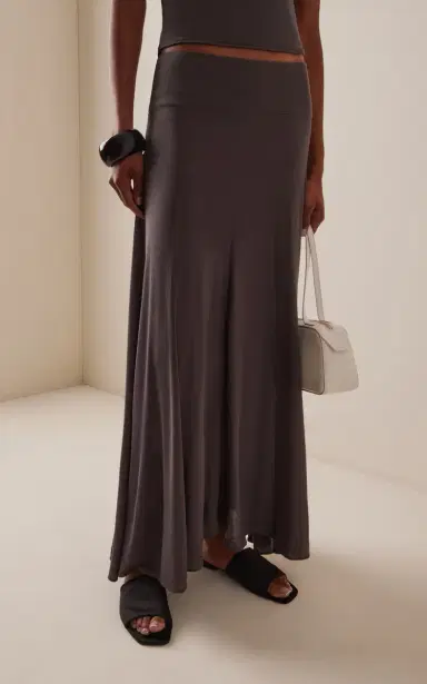 St. Agni Low-Rise Tencel Jersey Midi Skirt | Thumbnail 3