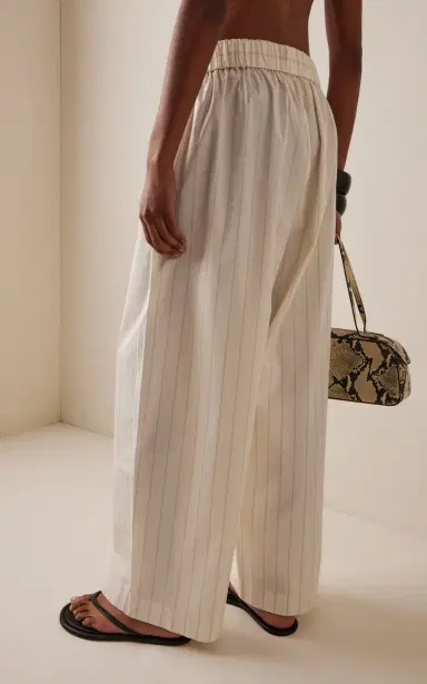 St. Agni Everyday Relaxed Striped Cotton-Blend Wide-Leg Pants | Thumbnail 12 St. Agni Everyday Relaxed Striped Cotton-Blend Wide-Leg Pants | Thumbnail 12