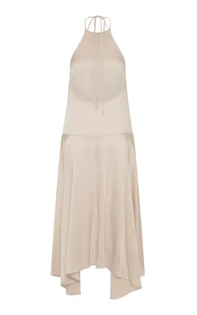 St. Agni Handkerchief Silk Halter Dress | Thumbnail 5