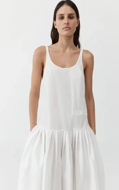 St. Agni Pleated Cotton-Blend Midi Dress | Thumbnail 13