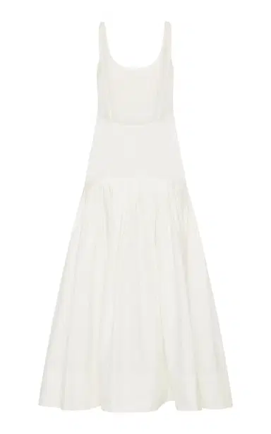 St. Agni Pleated Cotton-Blend Midi Dress | Thumbnail 27