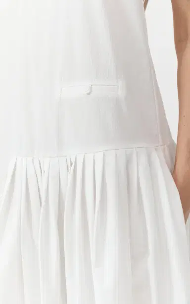 St. Agni Pleated Cotton-Blend Midi Dress | Thumbnail 28
