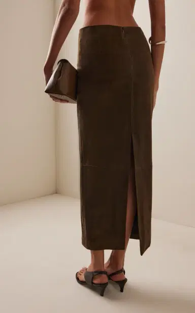 St. Agni Low-Rise Suede Maxi Skirt | Thumbnail 4 St. Agni Low-Rise Suede Maxi Skirt | Thumbnail 4