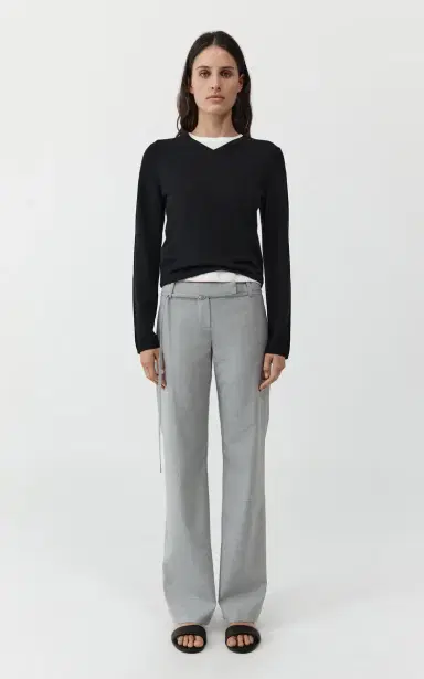 St. Agni V-Neck Merino-Wool Sweater | Thumbnail 2