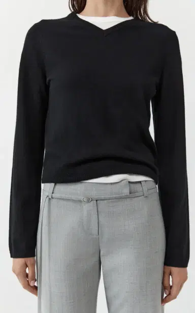 St. Agni V-Neck Merino-Wool Sweater | Thumbnail 7