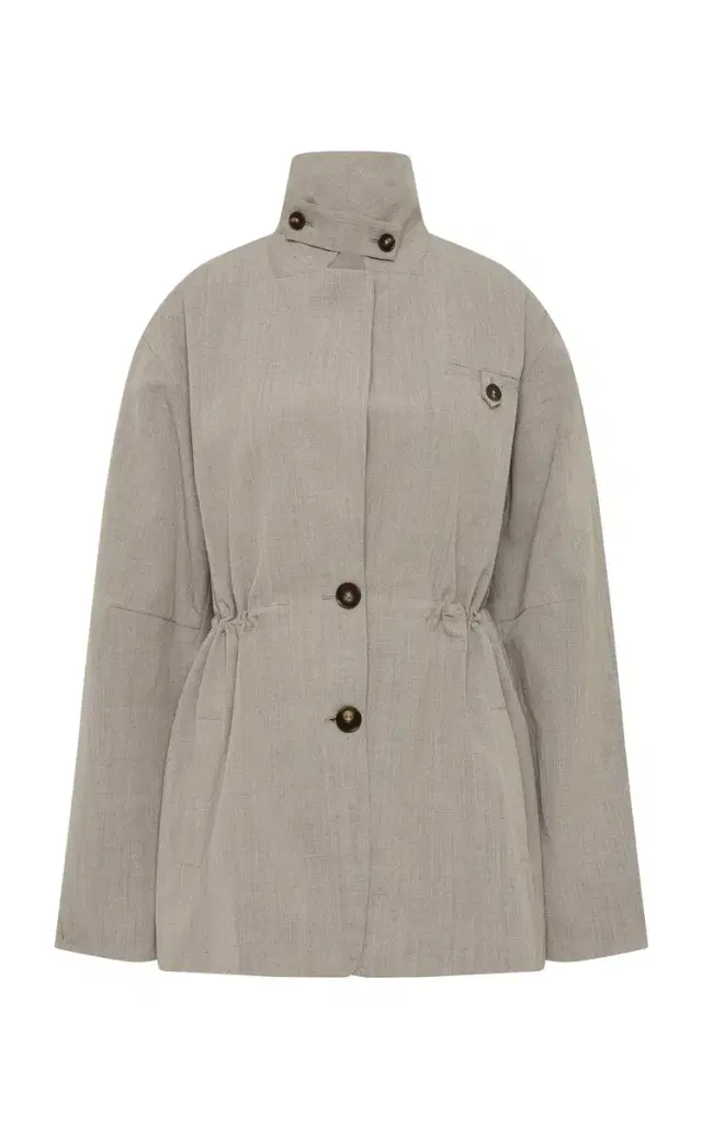 Cinched Wool-Blend Jacket