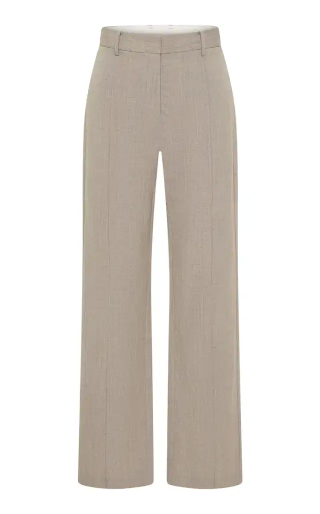 Classic Pintuck Straight-Leg Pants