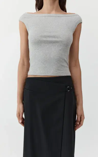 St. Agni Off-The-Shoulder Organic-Cotton Top | Thumbnail 5