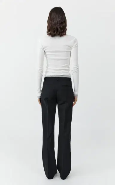 St. Agni 90s Low-Rise Wool Straight-Leg Pants | Thumbnail 14
